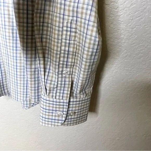 UNTUCKit Slim Fit Wrinkle Free Verdanel Checkered Button Down Shirt Men's Large - Picture 7 of 15